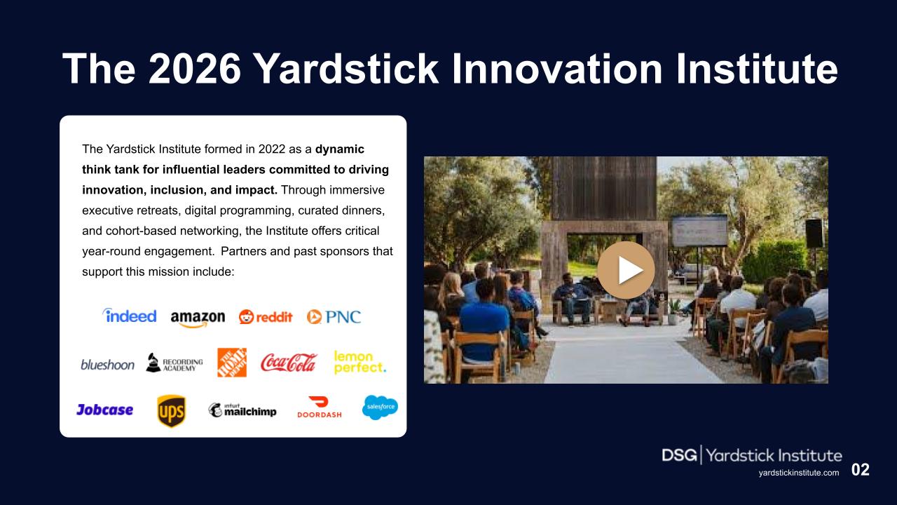 The 2026 Yardstick Innovation Institute