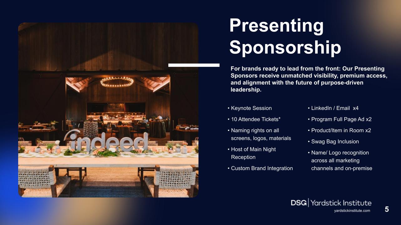 Presenting Sponsorship